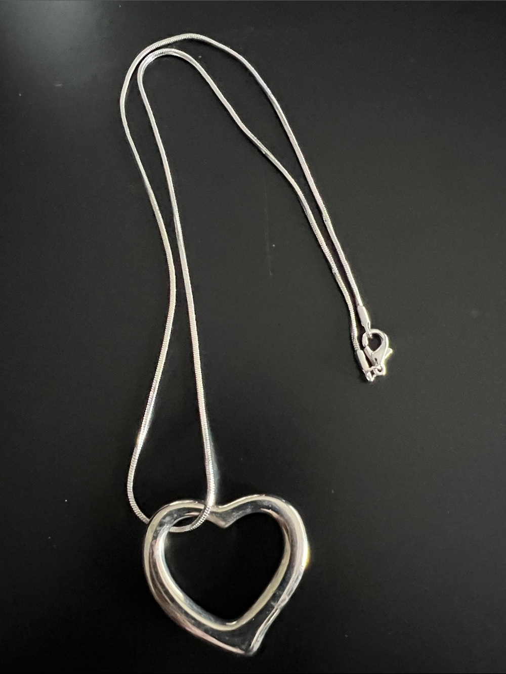Heart Pendant Necklace Stainless Steel
